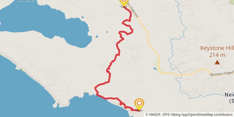 Bibbulmun Track stage 38 Map