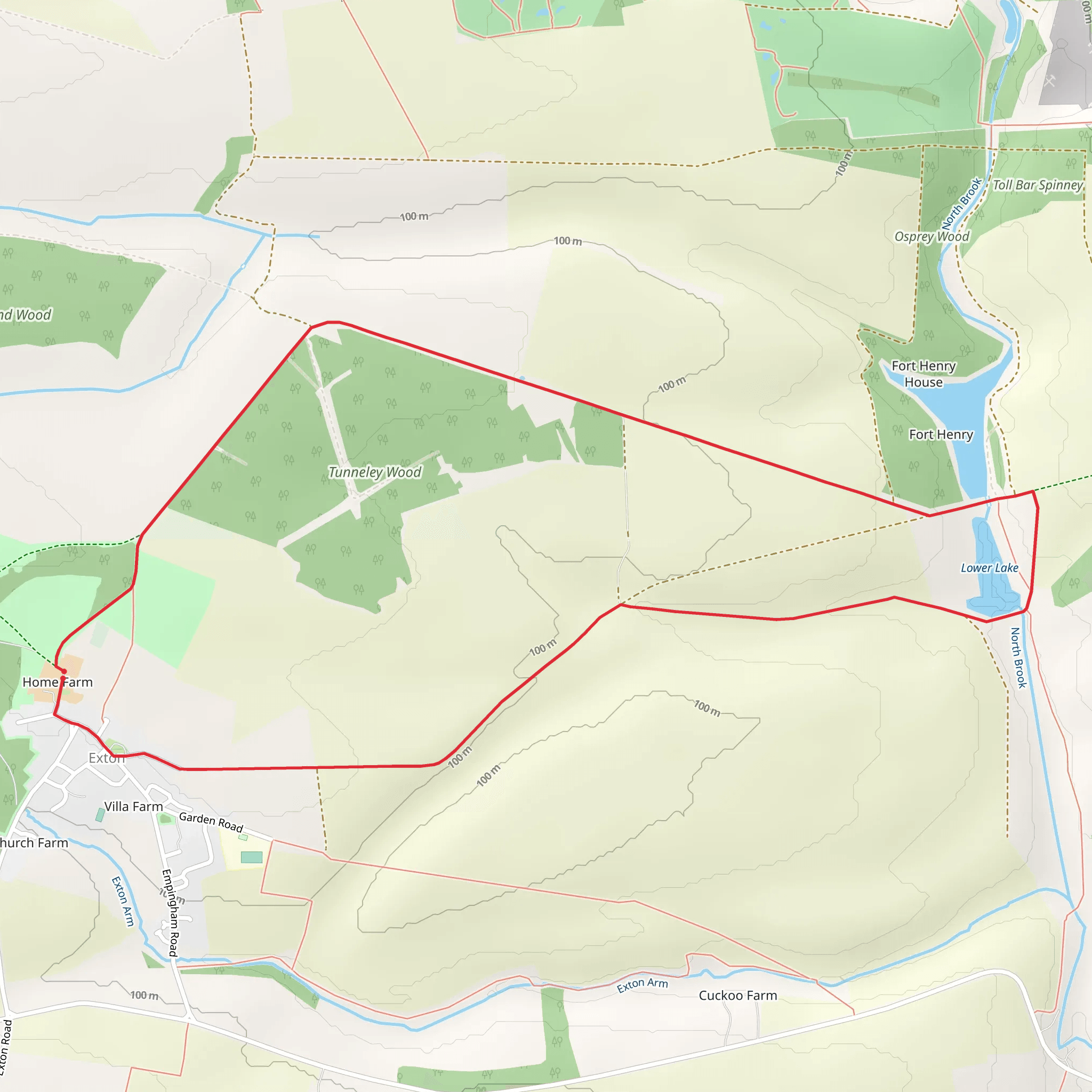 Exton Loop mobile static map