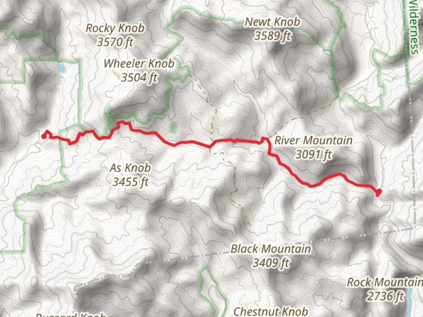 An image depicting the trail Charlies Creek Road and its surrounding area.