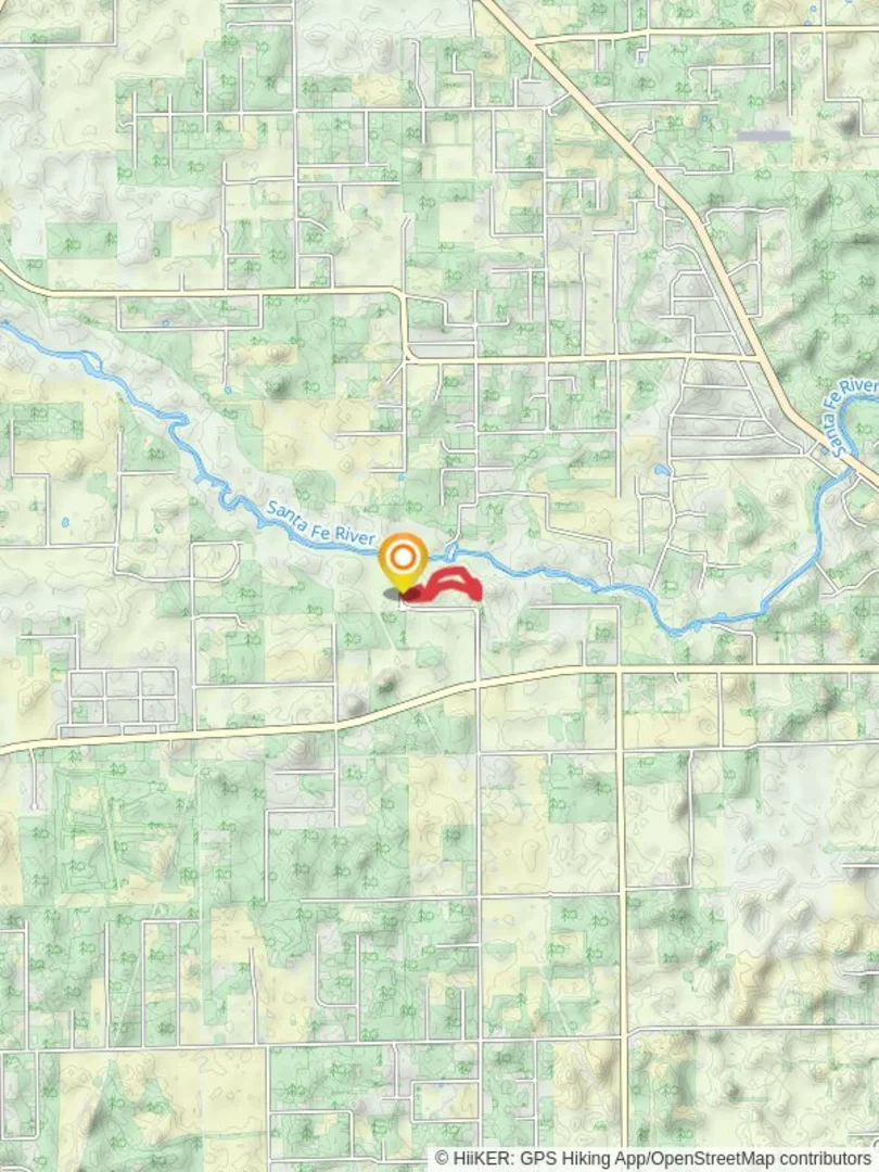 An image depicting the trail Nature Loop Trail - Gilchrist Blue Springs State Park and its surrounding area.