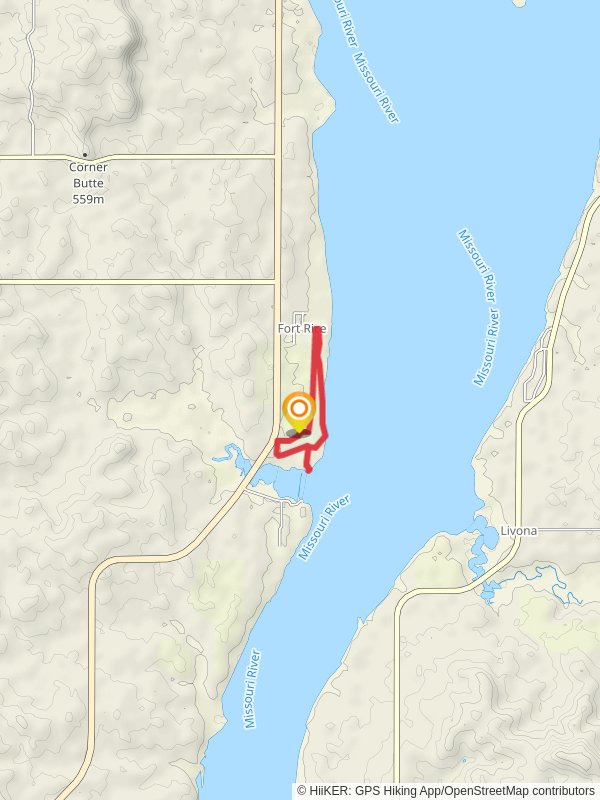 Fort Rice Historical Site Loop