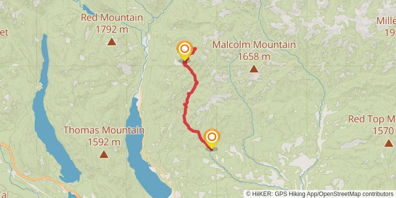 West Fork Teanaway Trail stage 3 Map