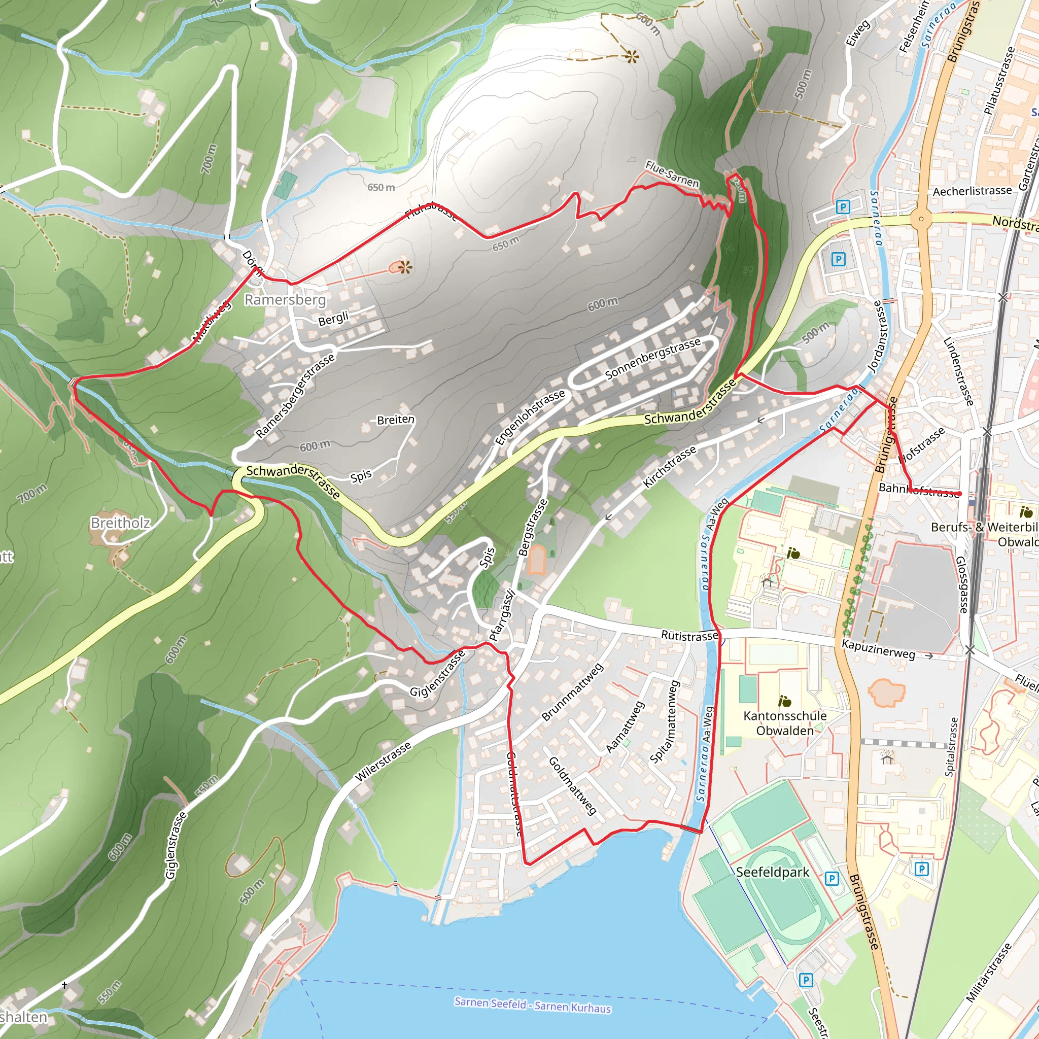 Rundwanderung Landenberg mobile static map