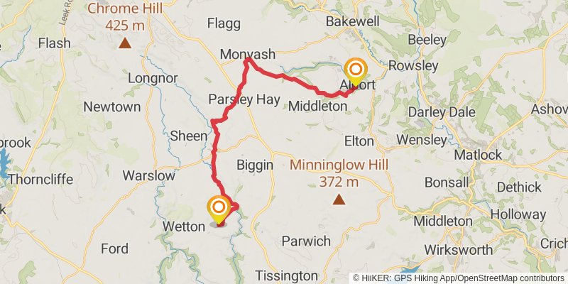 Chepstow to Berwick - upon - Tweed - Great English Walk stage 21 Map