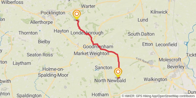 Wild Yorkshire Way stage 35 Map