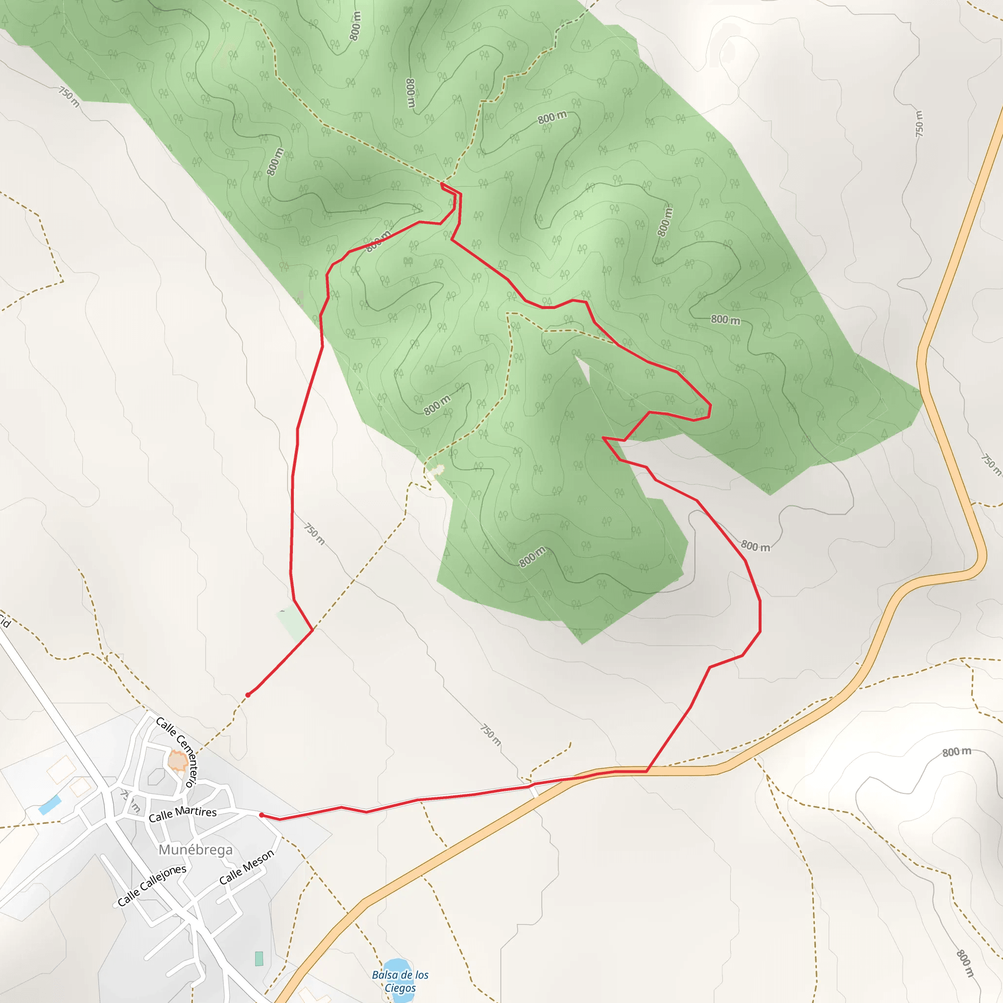 Route of the Hermitages and the Fountains of Munébrega SL Z 21 mobile static map