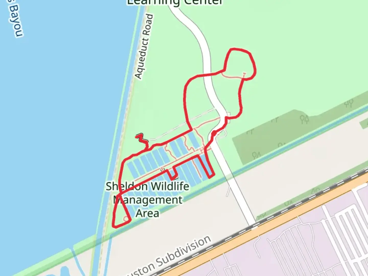 An image depicting the trail Sheldon Wildlife Management Area Loop and its surrounding area.