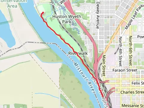 Roys Branch and Missouri River Walk