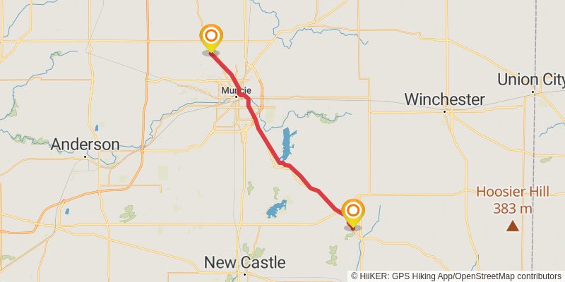 American Discovery Trail - North stage 5 Map