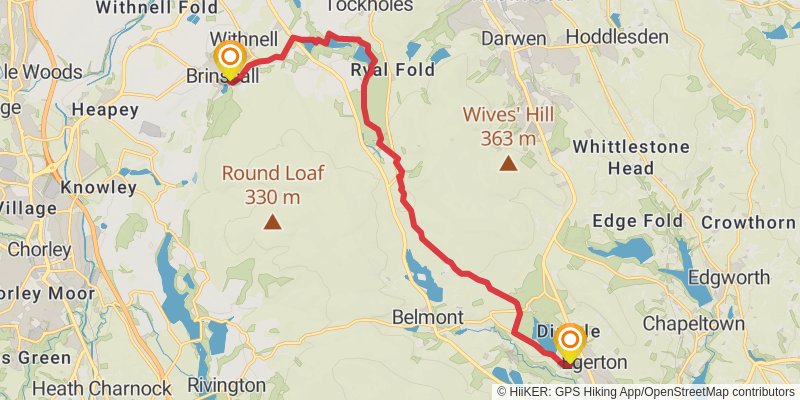 Anglezarke Loop stage 2 Map