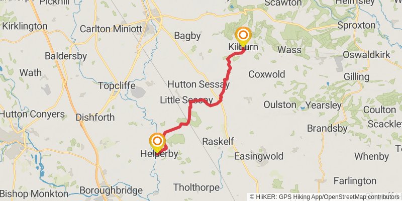 Sea to Sea from Whitby to Morecambe stage 5 Map