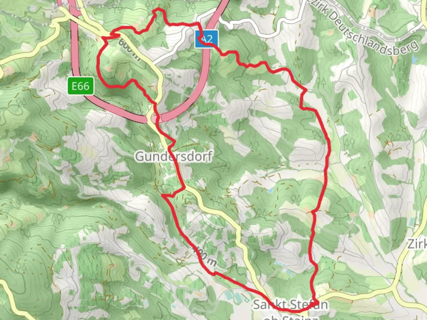 An image depicting the trail Big St Stefan Loop Walk and its surrounding area.