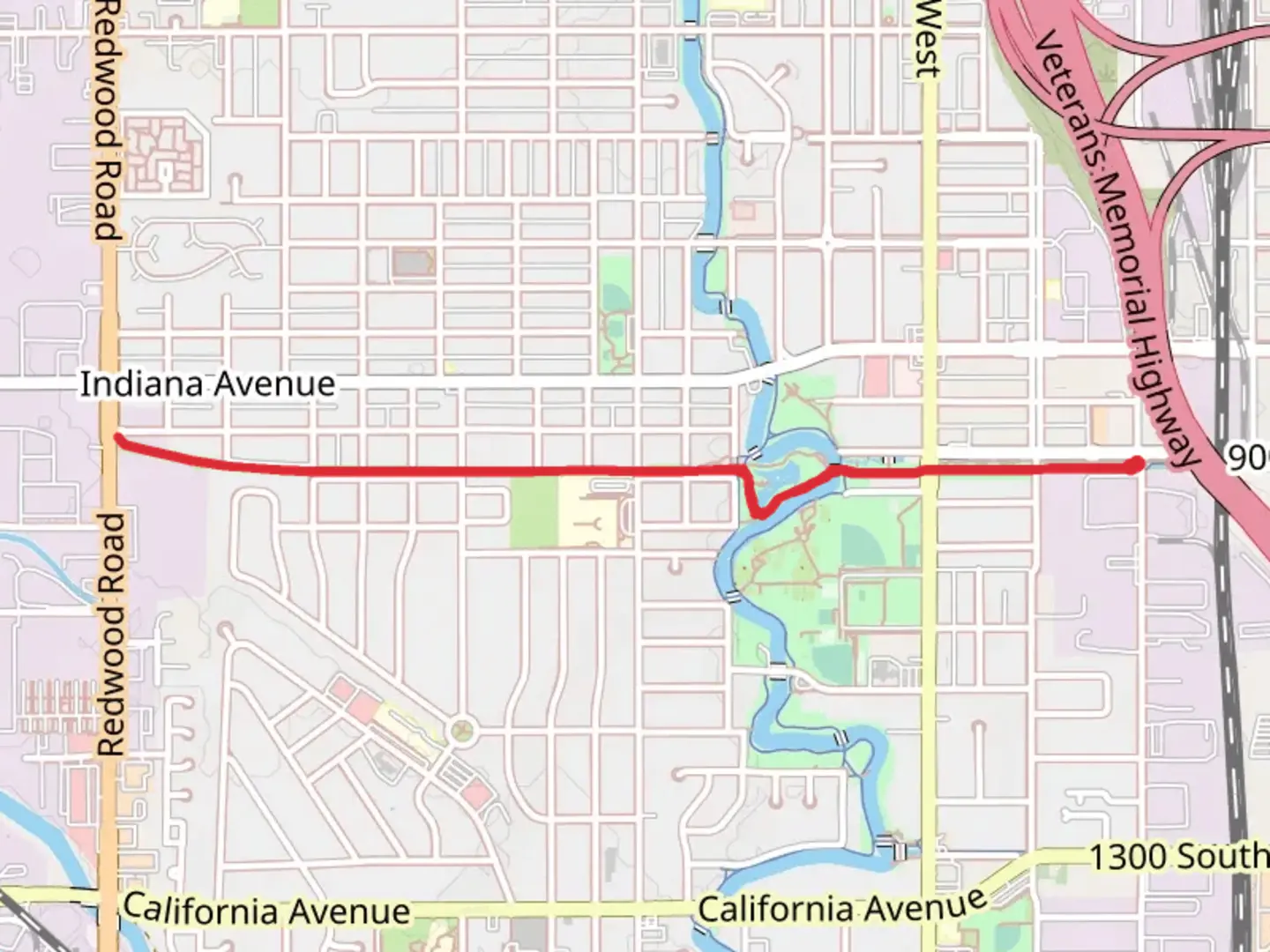 An image depicting the trail Nine Line Trail and its surrounding area.