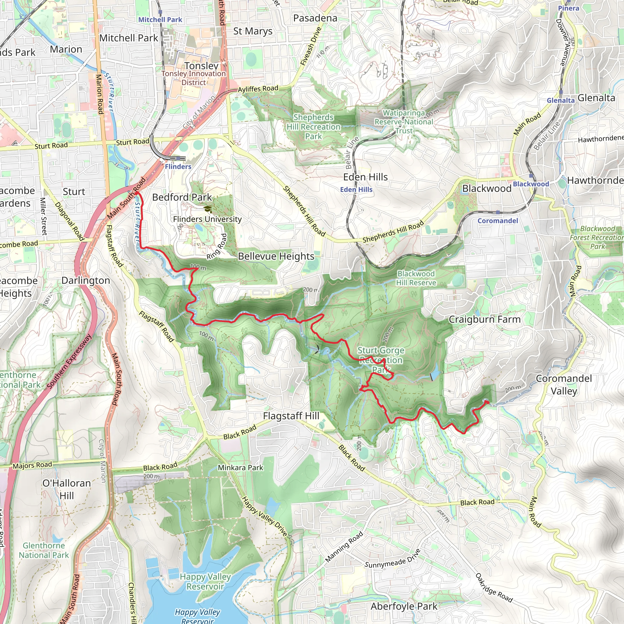 River Trail mobile static map