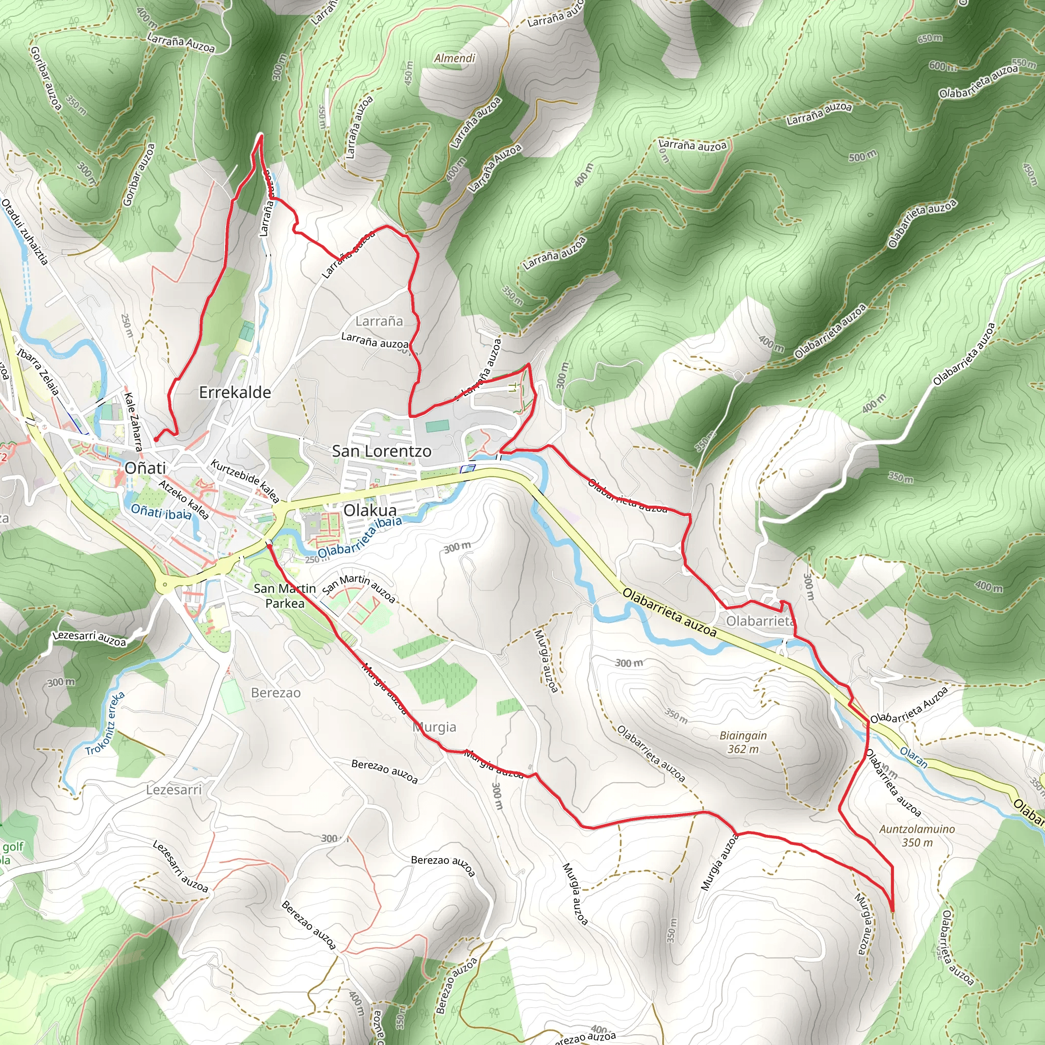 Under the skirts of Aloña Oñati West SL GI 10 mobile static map