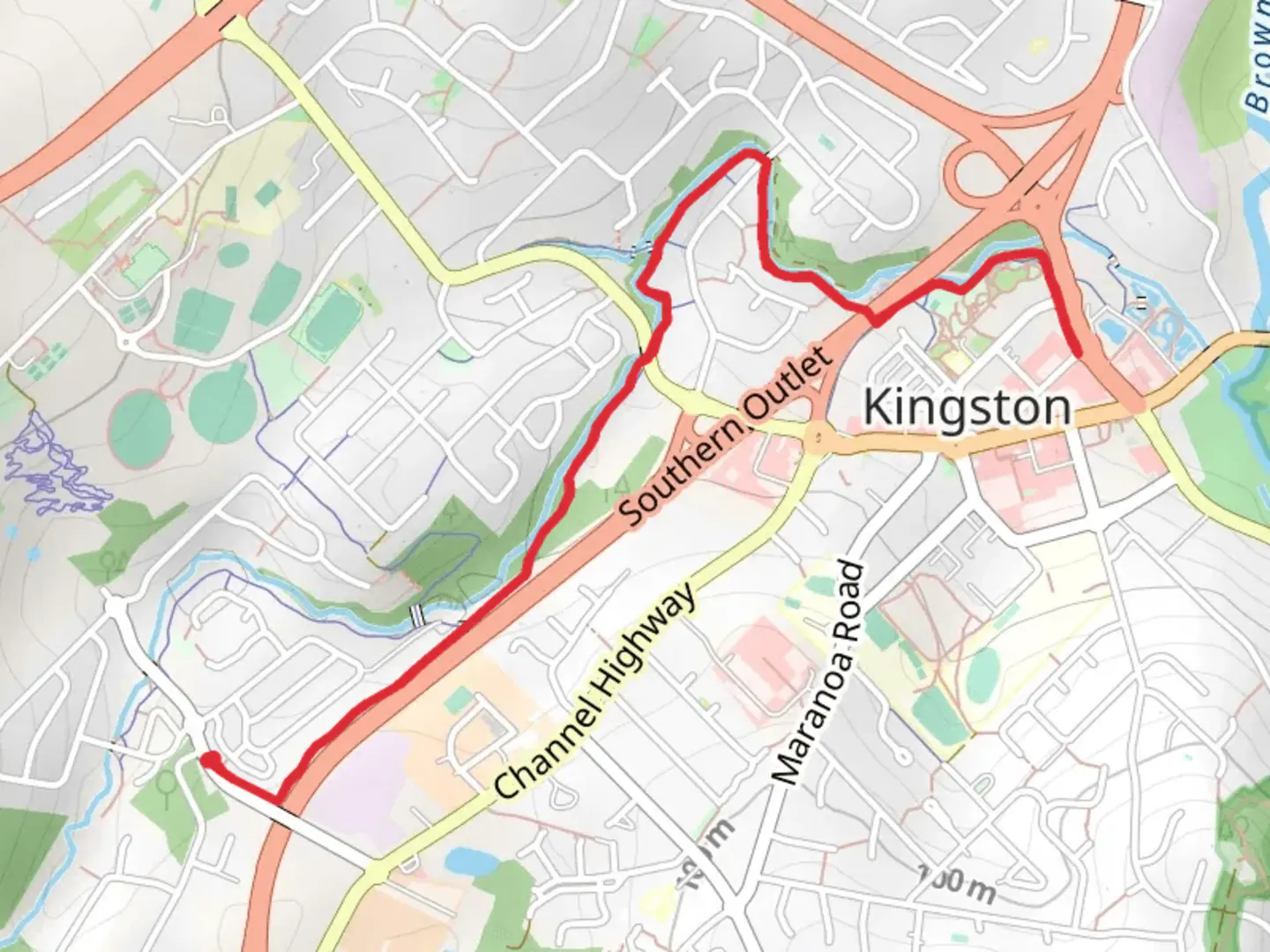 An image depicting the trail Whitewater Creek Track and its surrounding area.