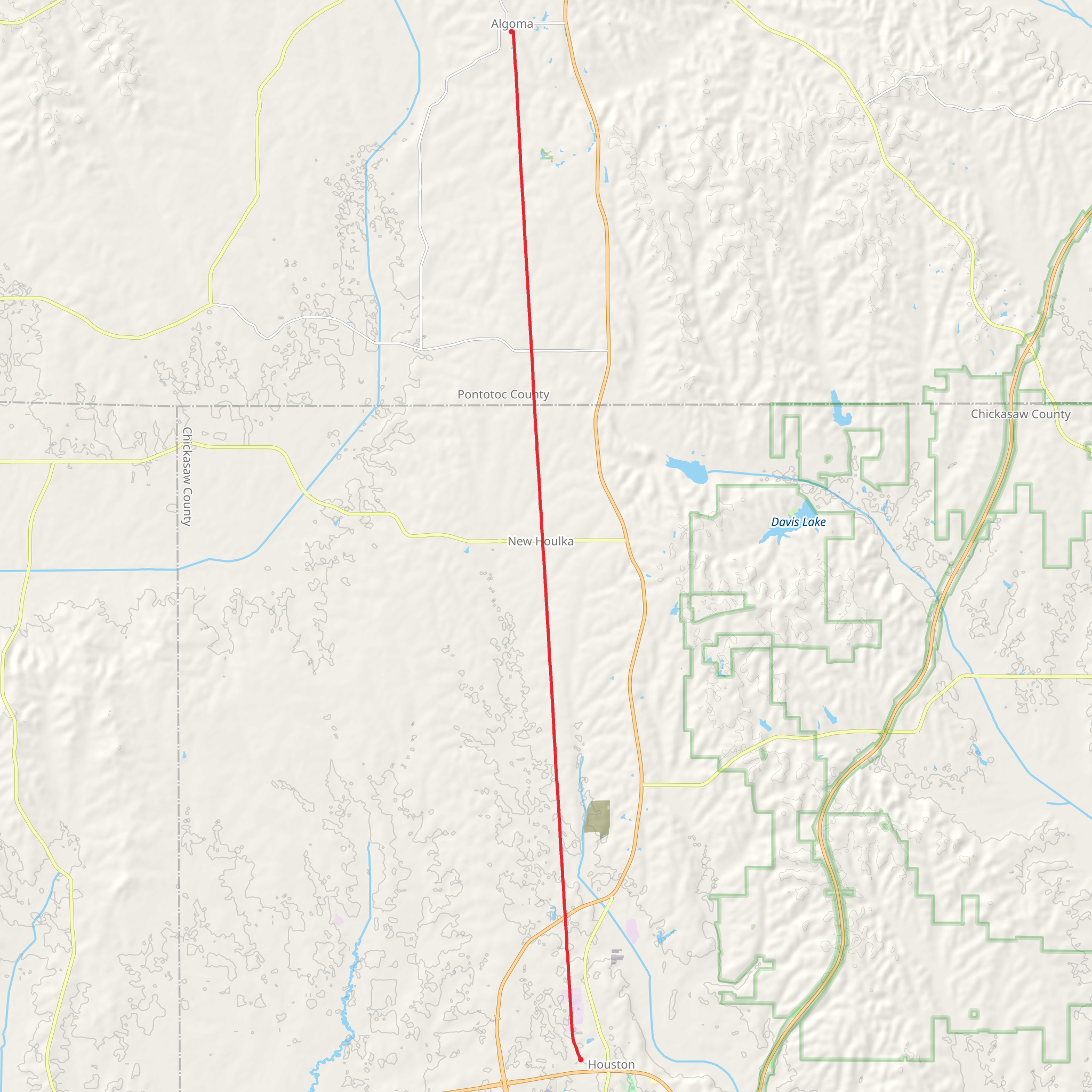 Tanglefoot Trail mobile static map