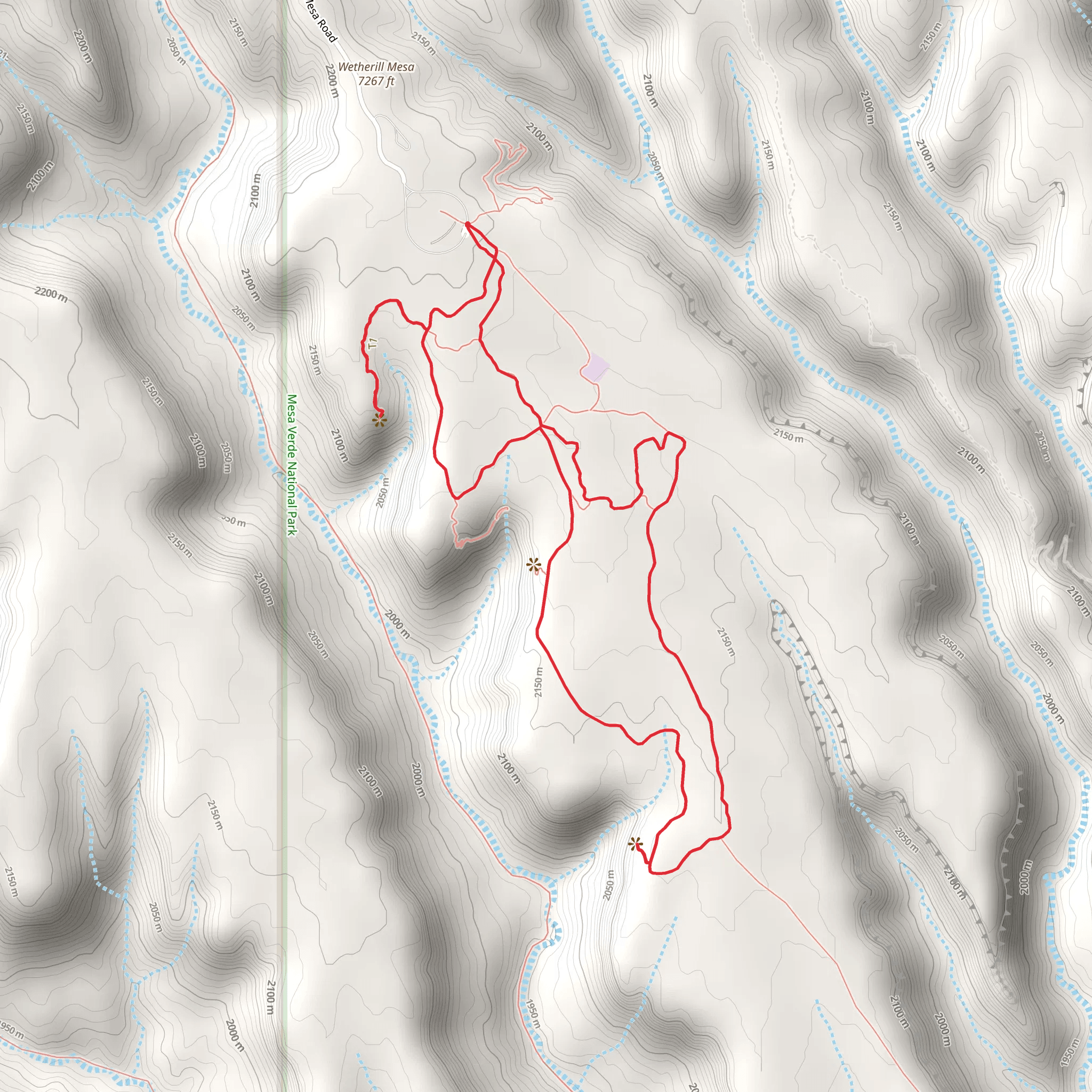 Long House Loop Trail mobile static map