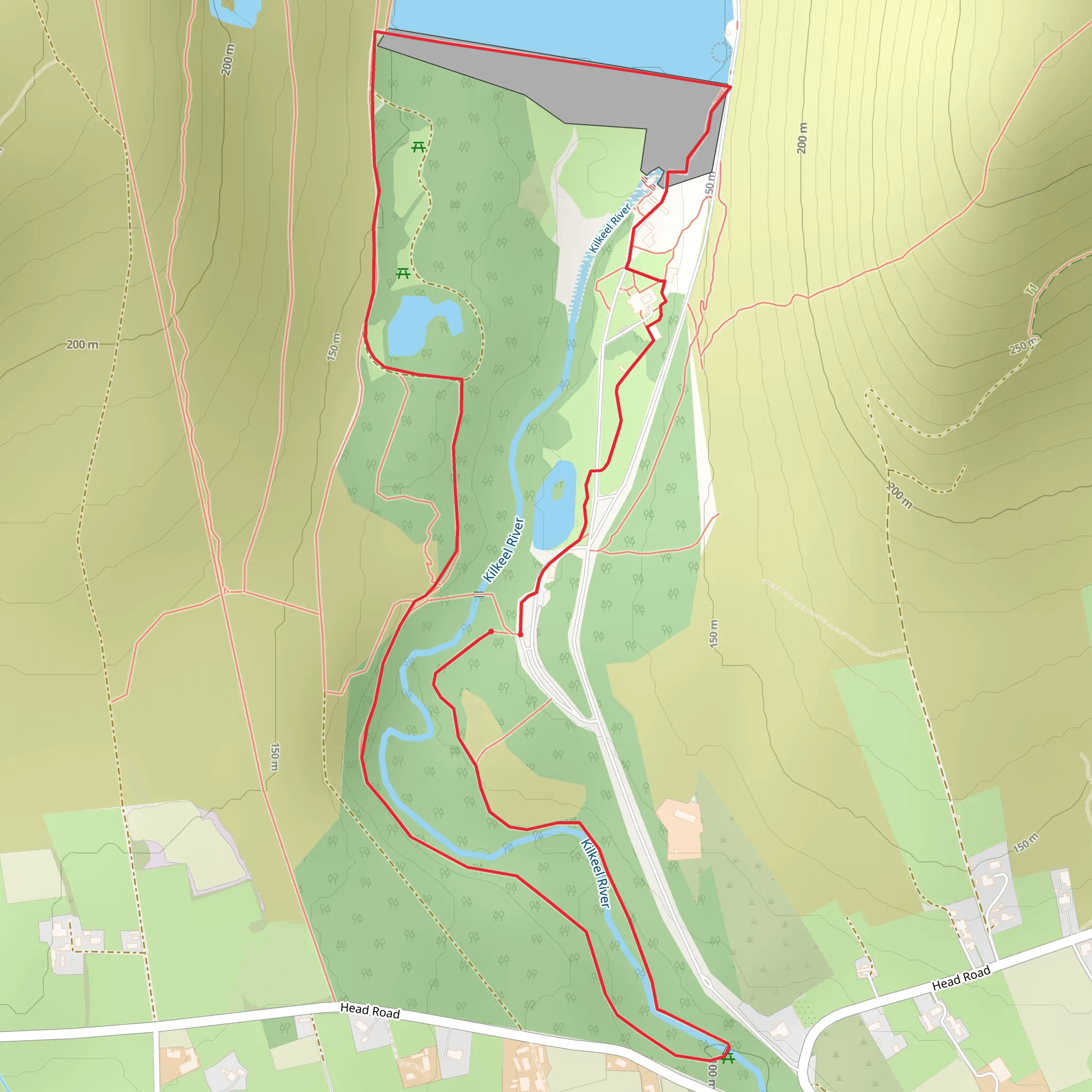 Silent Valley Reservoir Loop mobile static map