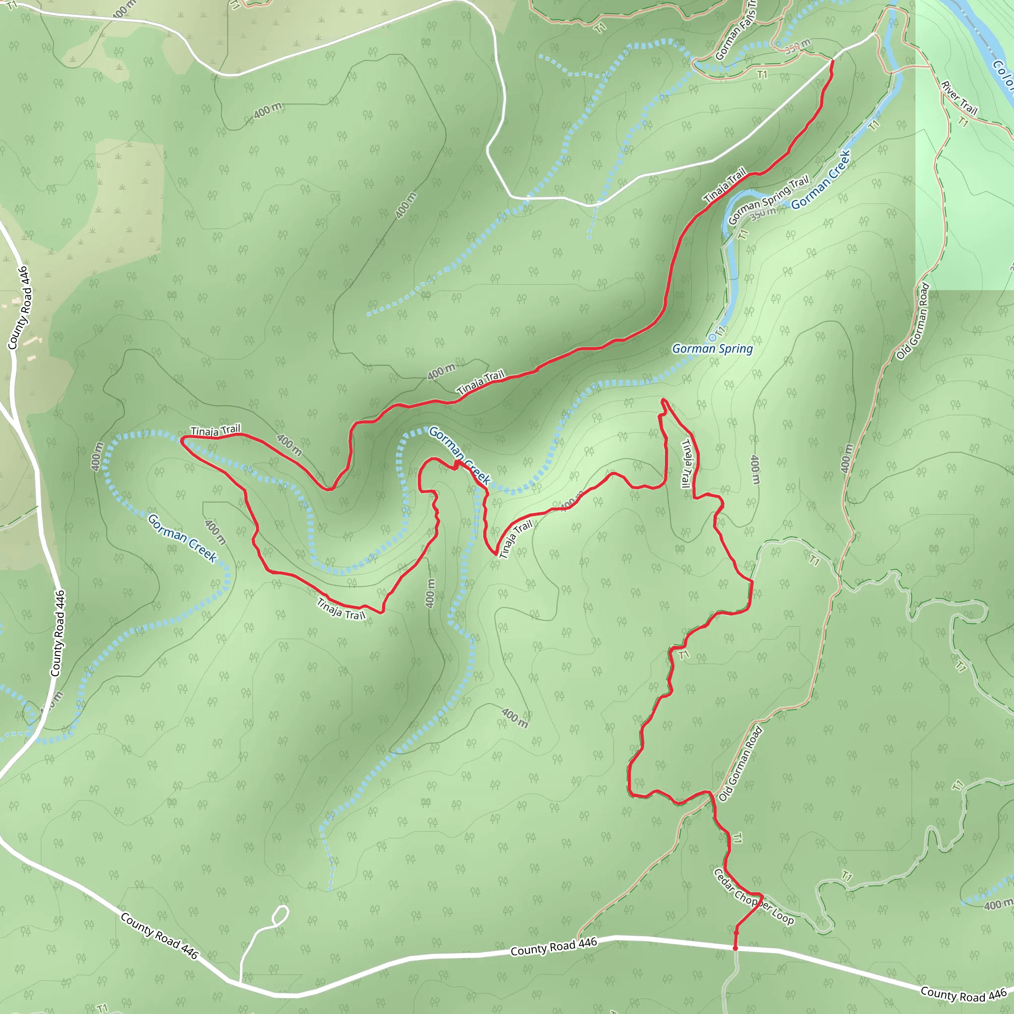 Tinaja Trail mobile static map