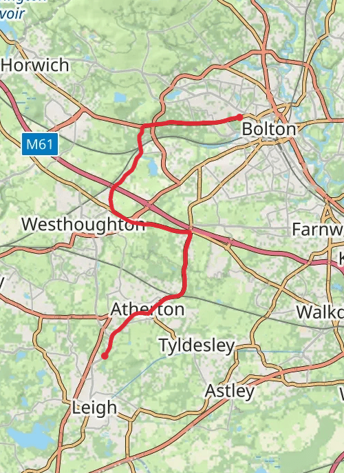 Bolton Running mobile static map