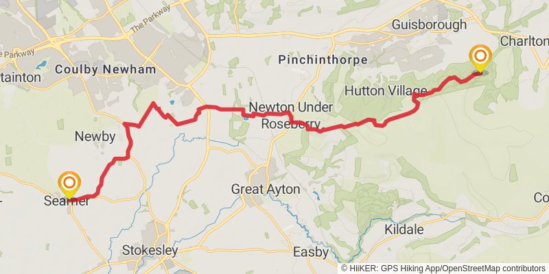 Yorkshire Round stage 23 Map