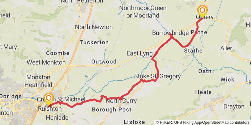 Mary Michael Pilgrims Way stage 22 Map