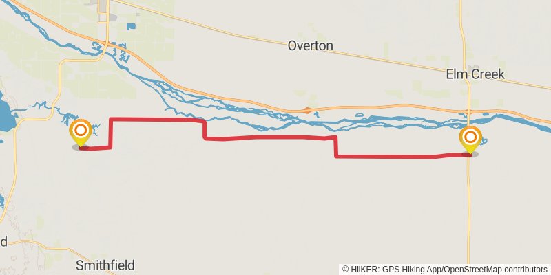 American Discovery Trail - North stage 57 Map