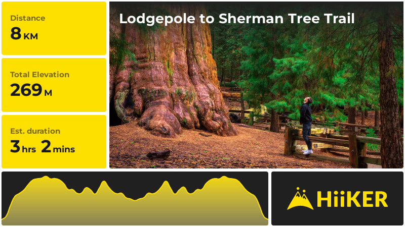 Lodgepole to Sherman Tree Trail Tulare County California