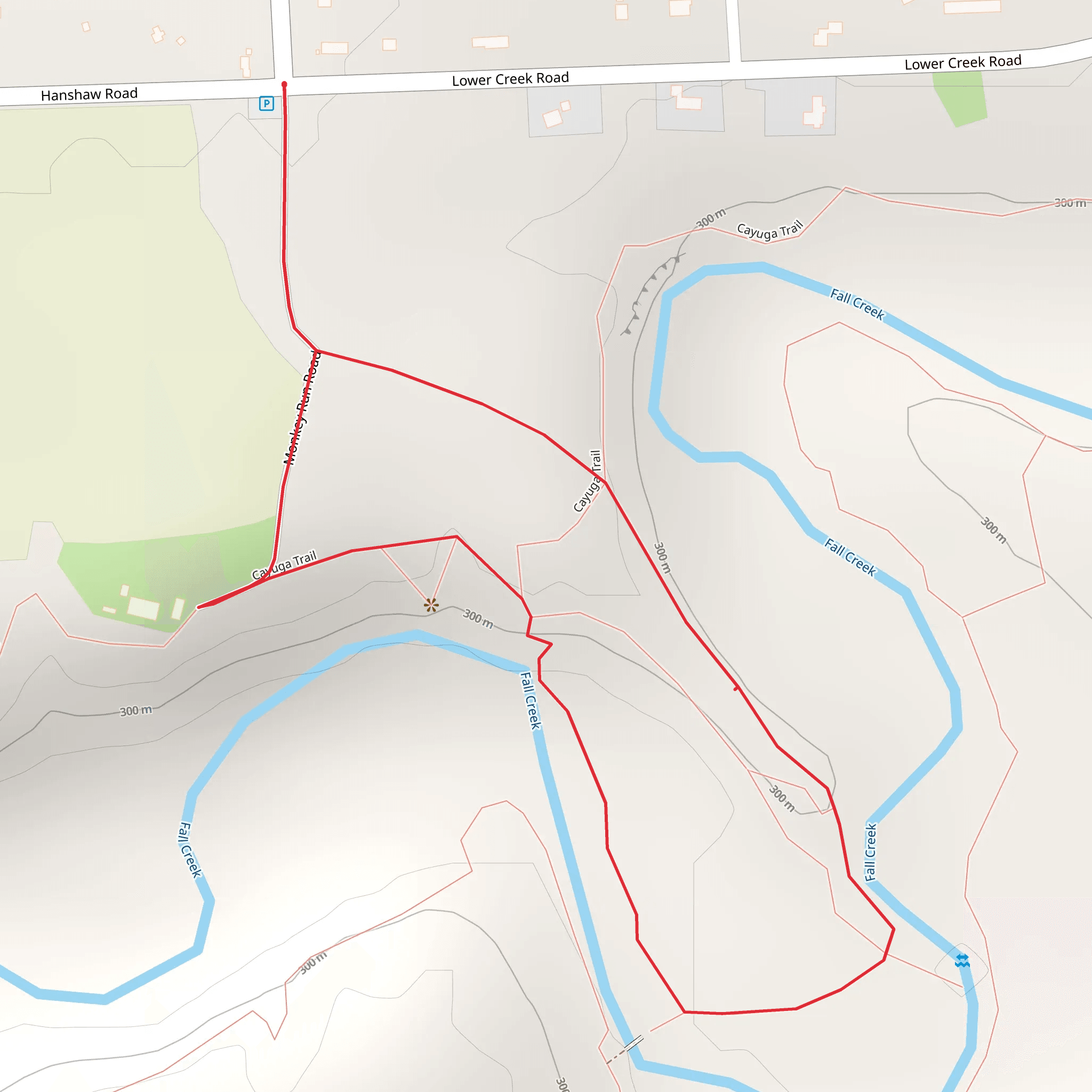 Monkey Run Road Loop mobile static map
