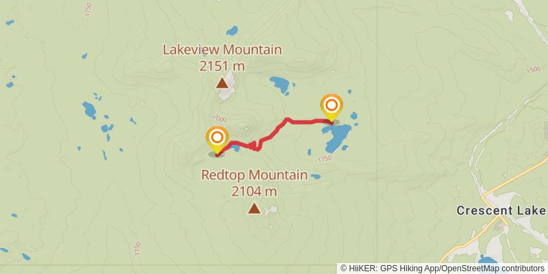 Crater Butte Trail via Rockpile Trail stage 2 Map