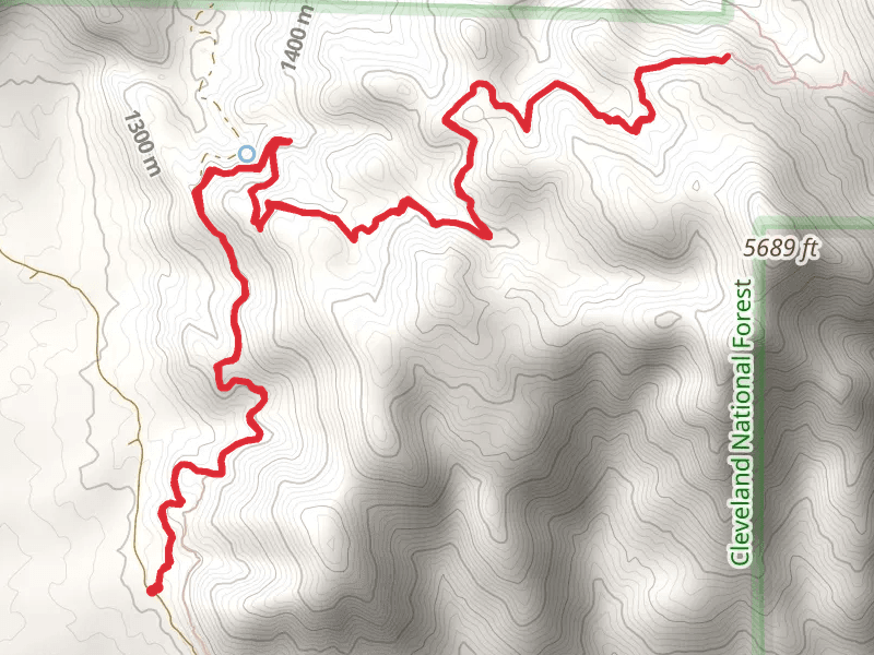 Lost Valley Road and Pacific Crest Trail