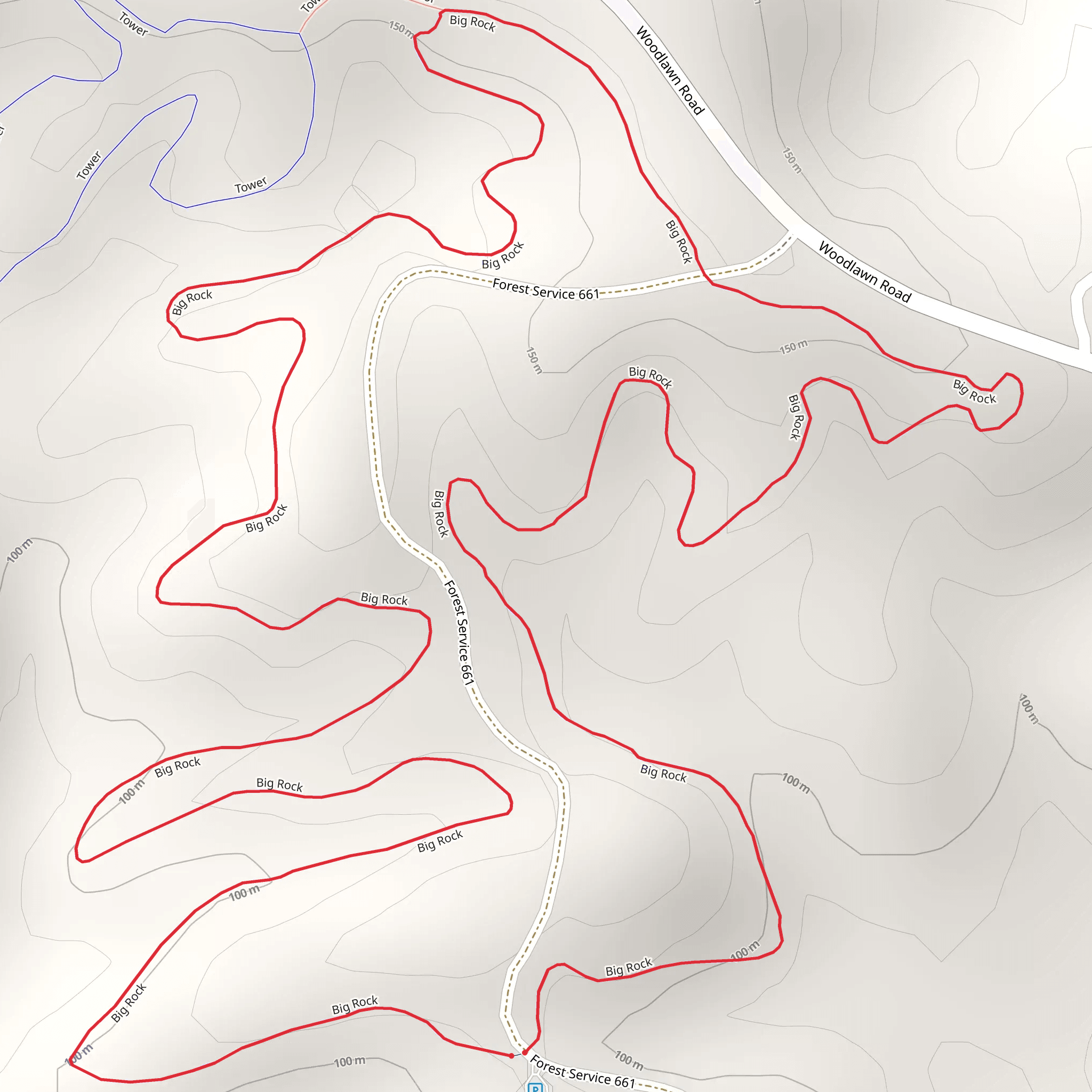 Big Rock Loop mobile static map