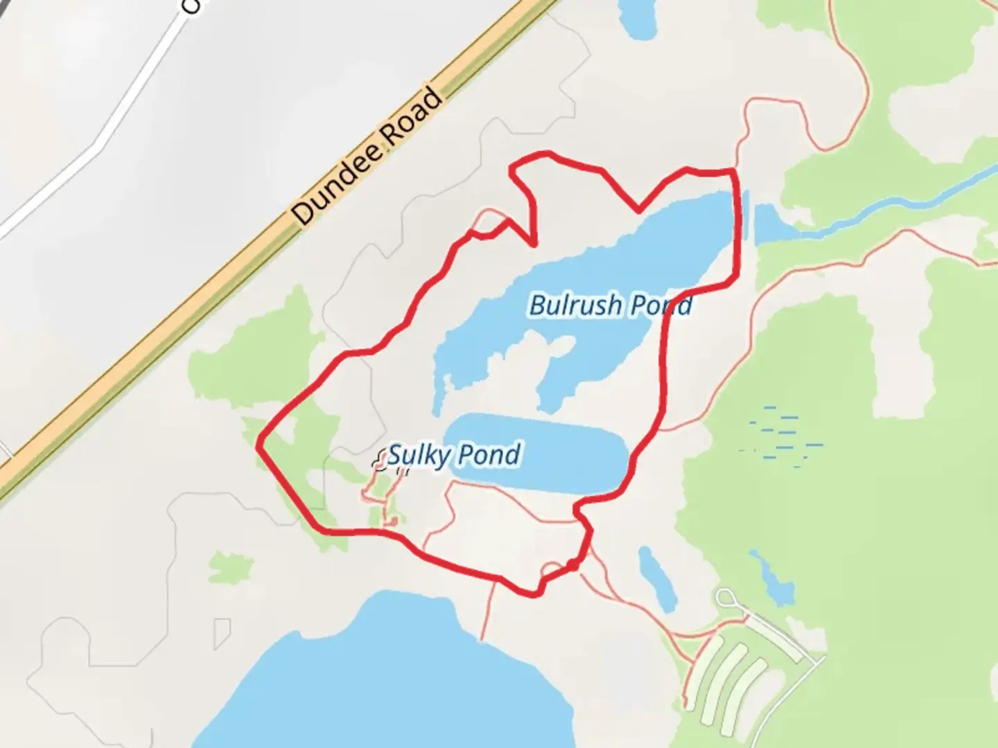 An image depicting the trail Bur Edge Loop Trail and its surrounding area.