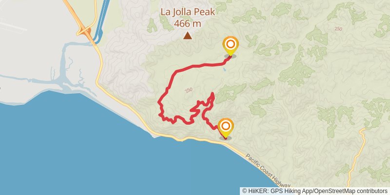 Point Mugu State Park Loop stage 3 Map