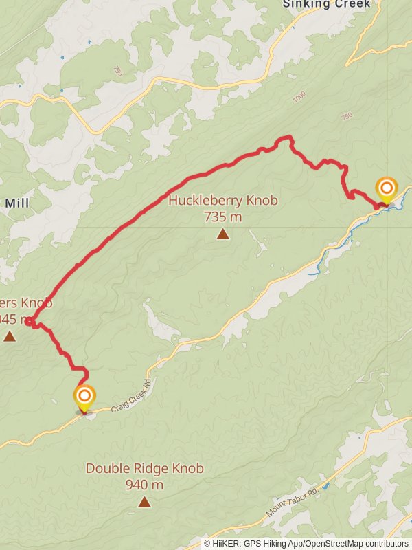 Craig Creek Road Horseshoe - Appalachian Trail