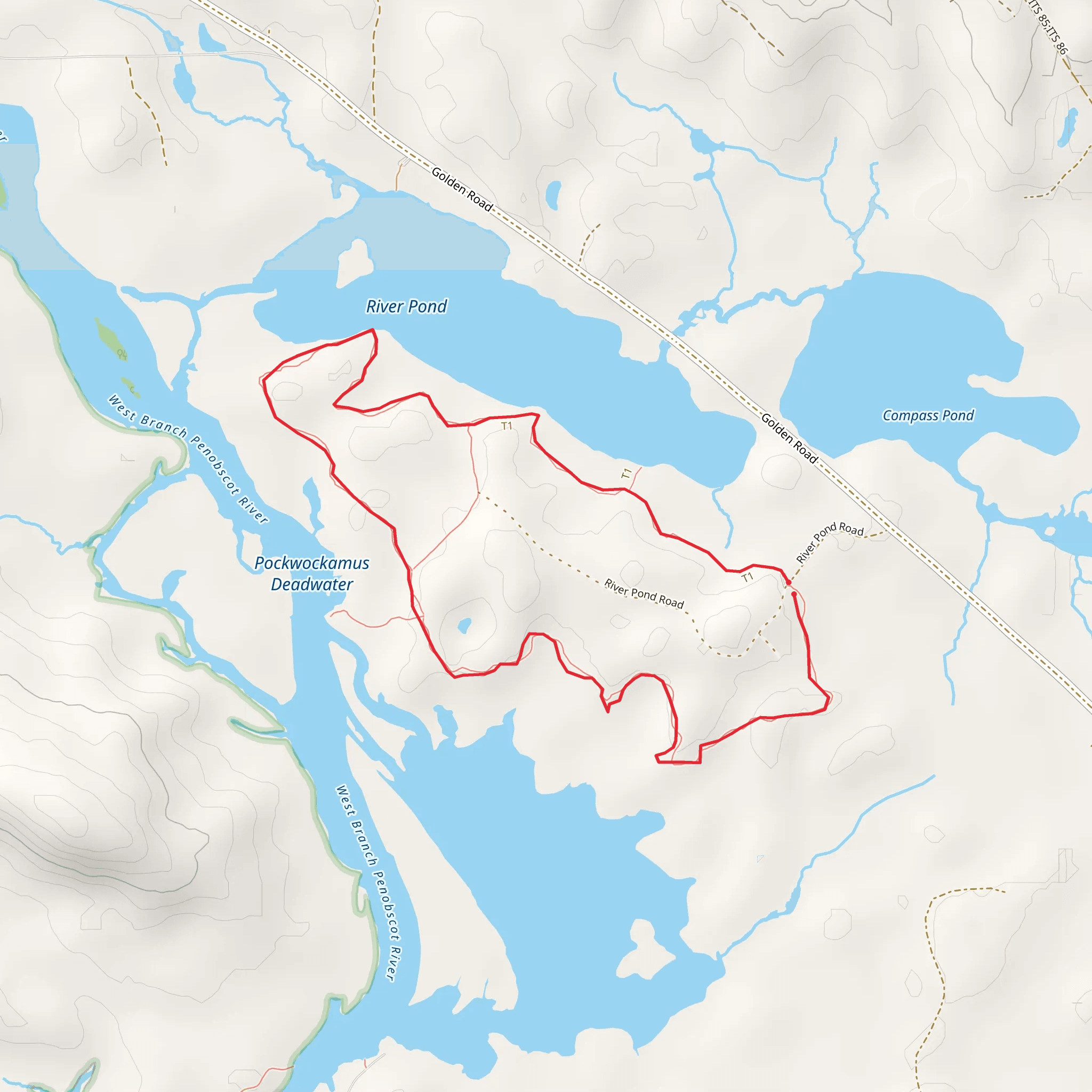 River Pond Nature Trail Loop mobile static map