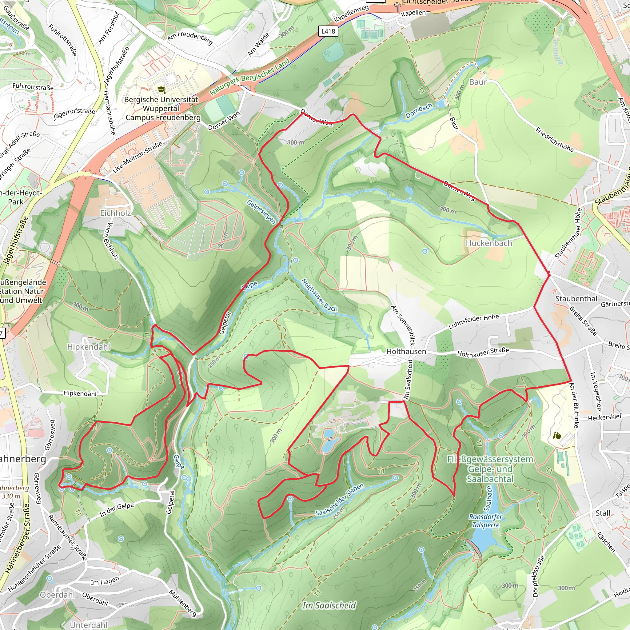 Rundweg A3 Gelpetal mobile static map