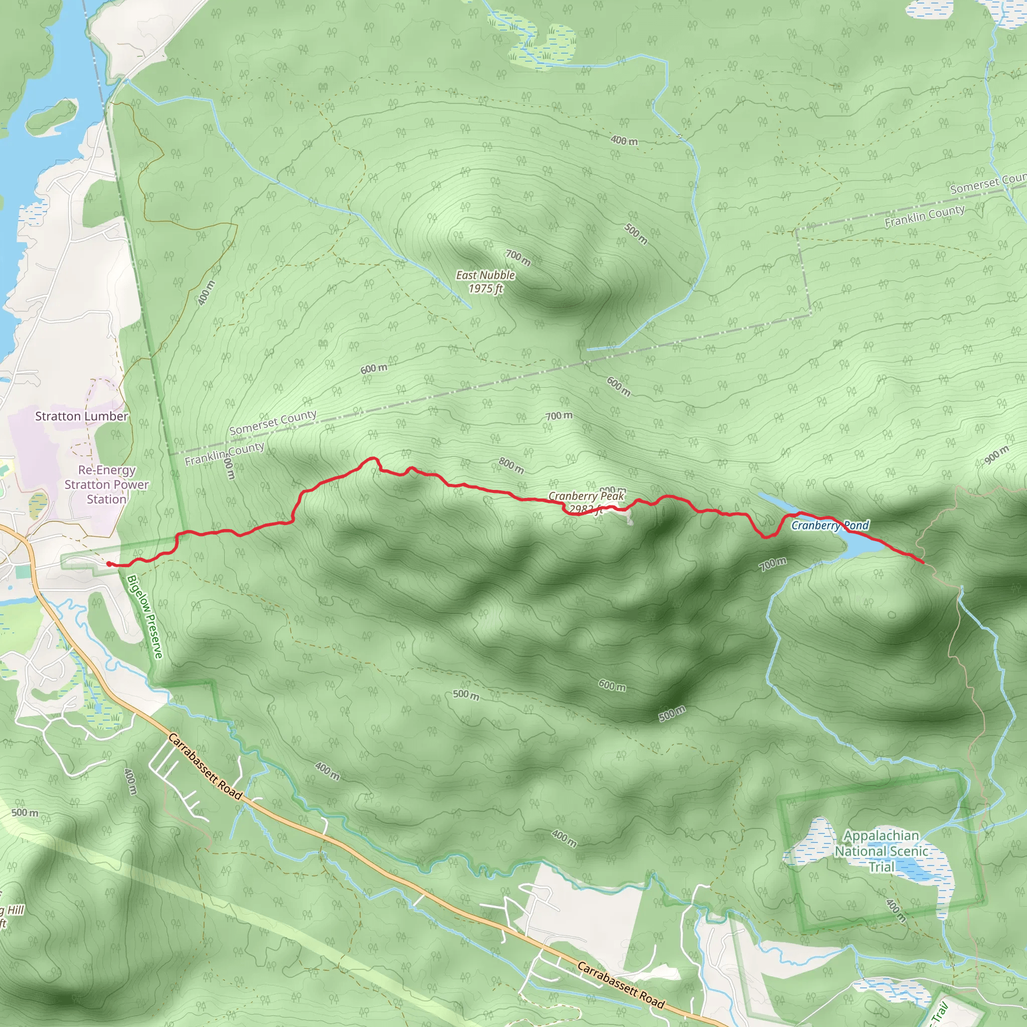 Cranberry Peak from Currie Street mobile static map