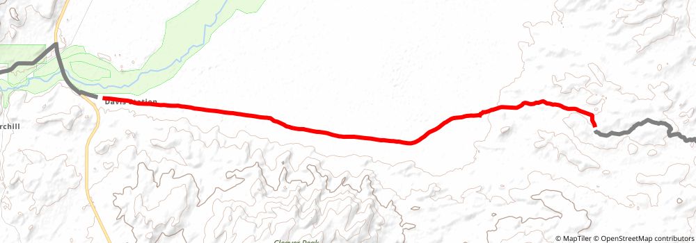 American Discovery Trail South Route stage 365 Map