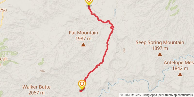Pat Mesa Trail stage 2 Map