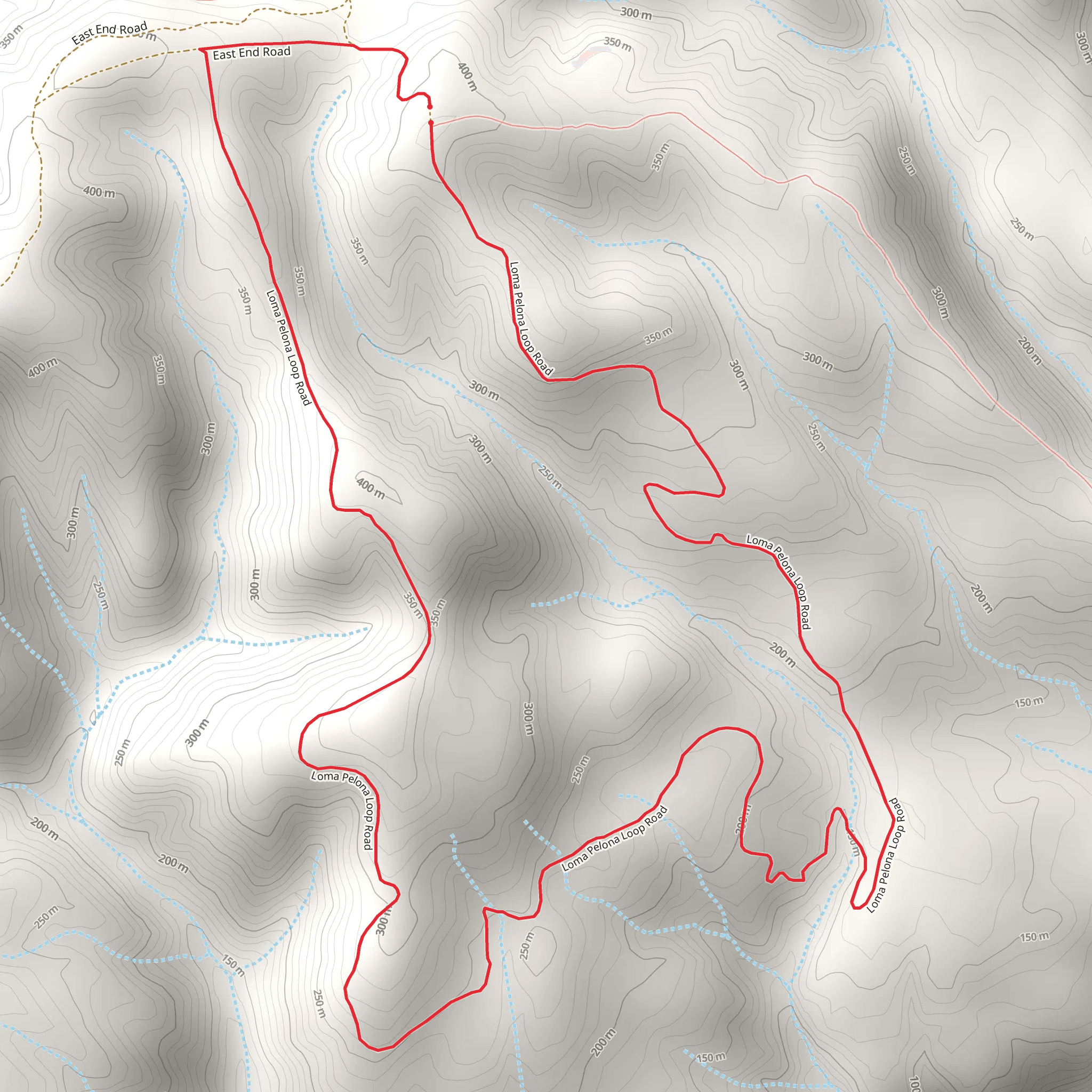 Loma Pelona Loop Trail mobile static map