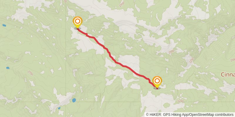 Cinnamon Buck Trail stage 2 Map