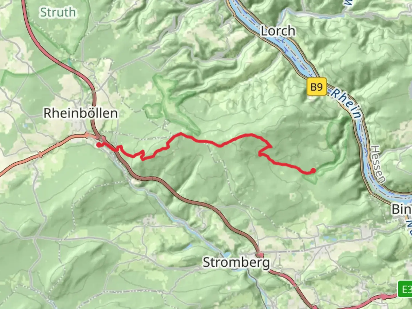 An image depicting the trail Rheinbollerhutte to Forsthaus Jagerhaus Walk via Kandrich and its surrounding area.