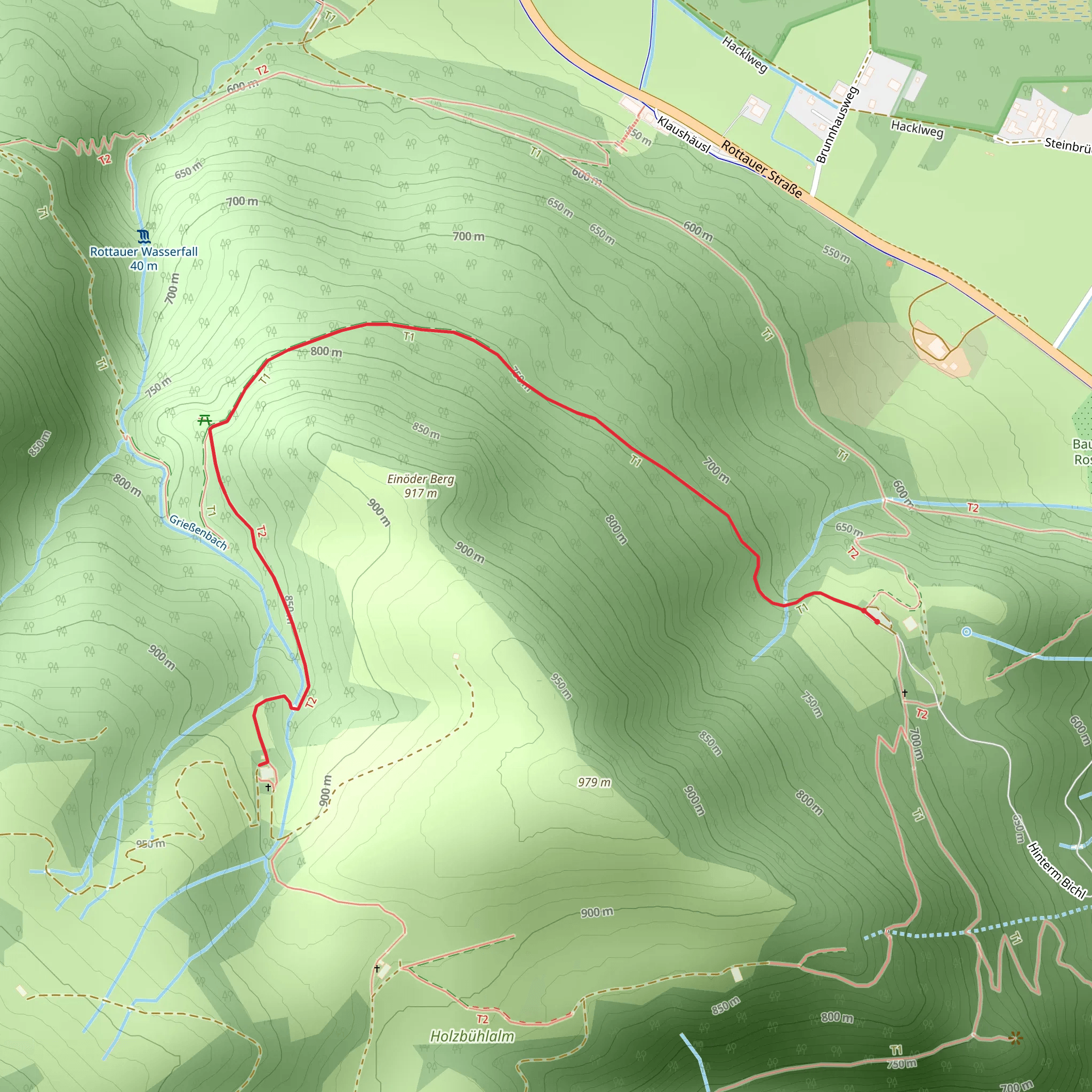 Hefteralm Walk via Genial Vital 2 mobile static map