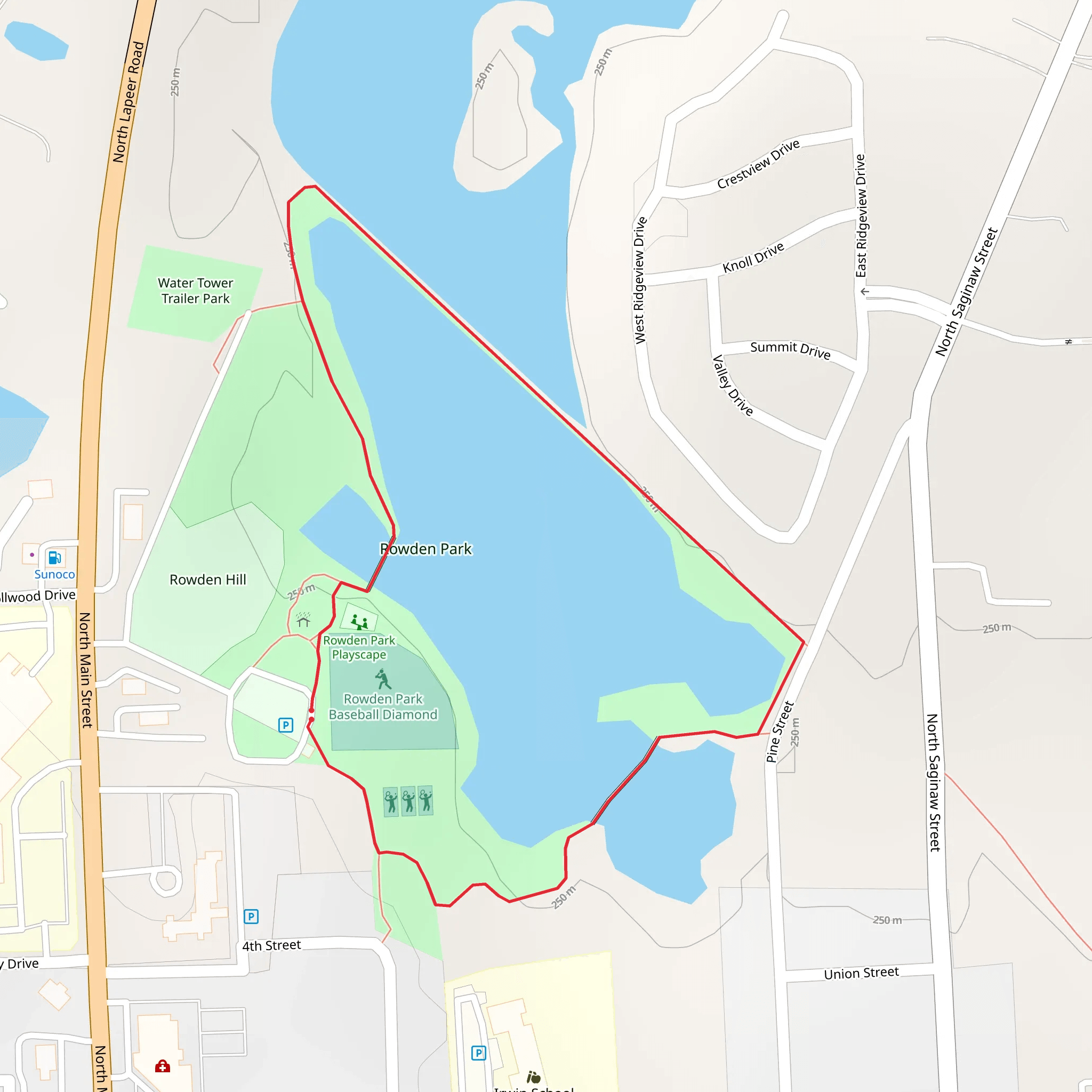 Howden Park Loop mobile static map
