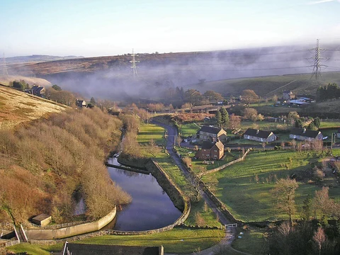 An image depicting the trail Trans Pennine Trail from Penistone to Dunford Bridge and its surrounding area.