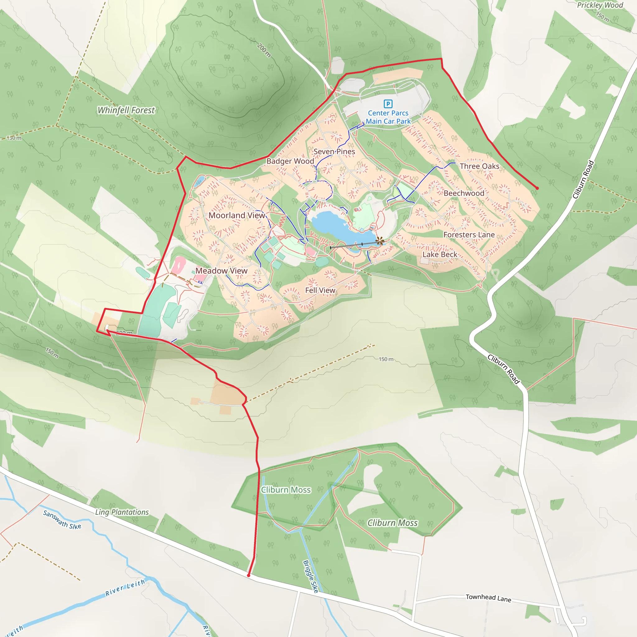 Whinfell Forest mobile static map