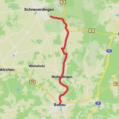 Schneberdingen to Soltau Walk mobile static map