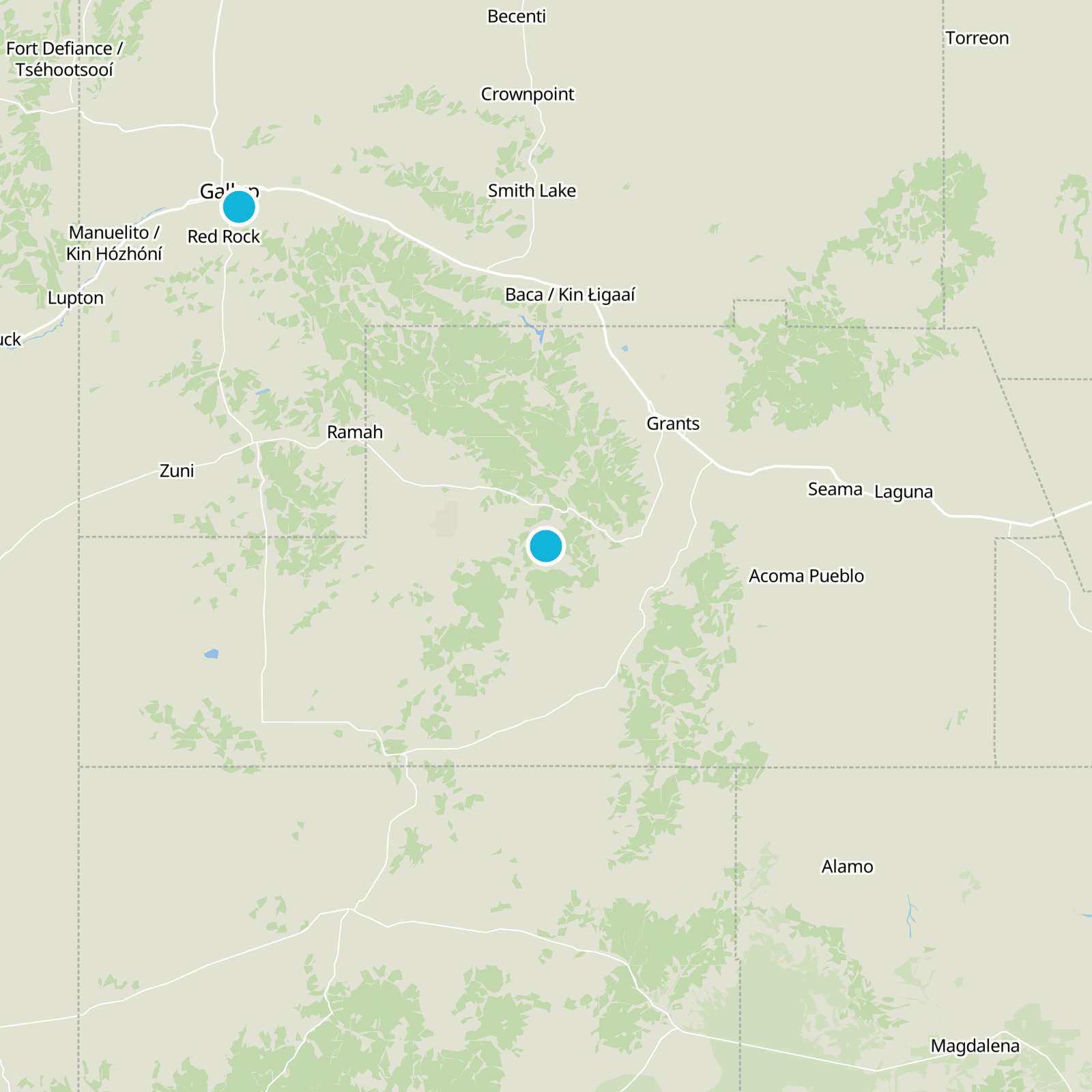 Cibola County Static Map